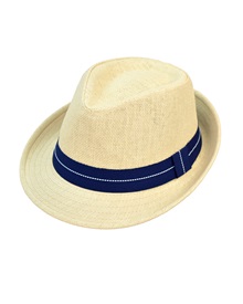 FMS Ανδρικό Καπέλο Καβουράκι Ψάθινο Κορδέλα  Καπέλα