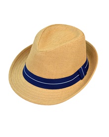 FMS Ανδρικό Καπέλο Καβουράκι Ψάθινο Κορδέλα  Καπέλα