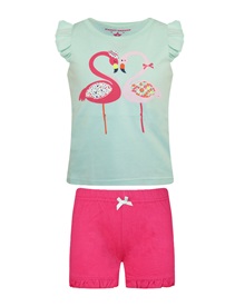 Energiers Kids Pyjama Girl Flamingo Love  Pyjamas
