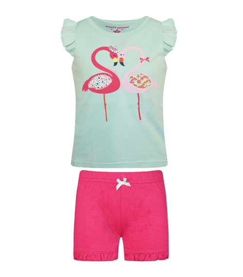 Energiers Παιδική Πυτζάμα Κορίτσι Flamingo Love  Πυτζάμες