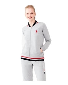 U.S. Polo ASSN. Γυναικεία Φόρμα Logo Stripe Zip  Φόρμες