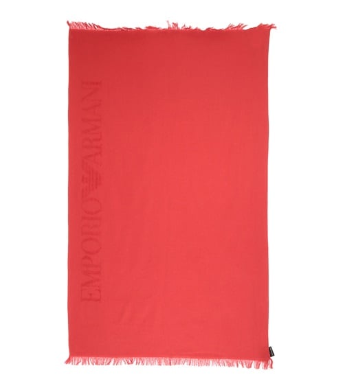Emporio Armani Beach Towel Relief Logo - 170x100cm  Towels