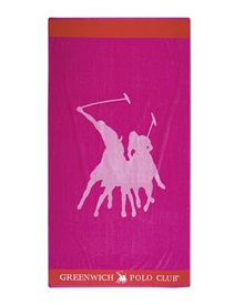 Greenwich Polo Club Γυναικεία Πετσέτα Θαλάσσης Big Logo Stipe 90x170εκ  Πετσέτες Θαλάσσης