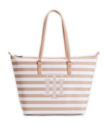 Tommy Hilfiger Women's Nylon Stripe Tote Bag  Sea Bags