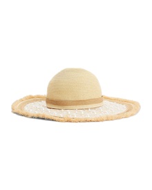 Tommy Hilfiger Women's Hat Straw Monogram  Hats