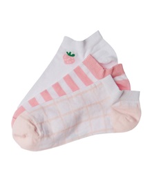 FMS Γυναικείες Κάλτσες Σοσόνια Square Strawberry - 3 Ζεύγη  Κάλτσες