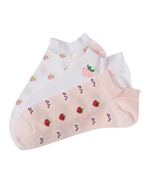 FMS Γυναικείες Κάλτσες Σοσόνια Strawberries - 3 Ζεύγη  Κάλτσες