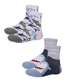 Ysabel Mora Kids Socks Boy Sharks - 2 Pairs  Socks