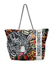 FMS Γυναικεία Τσάντα Θαλάσσης Leopard Fashion  Τσάντες Θαλάσσης