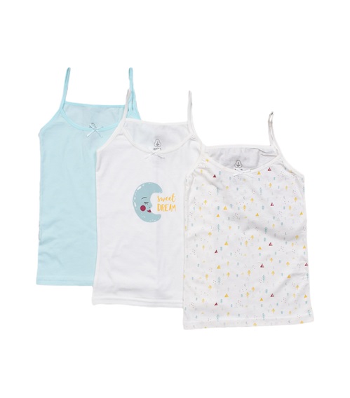 FMS Kids Vest Girl Sweet Dreams - 3 Pack  T-shirts