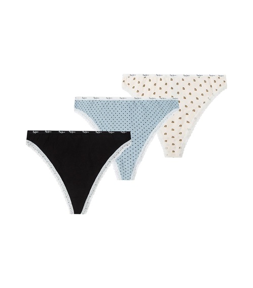 Pepe Jeans Women's String Maria Thong - 3 Pack  String