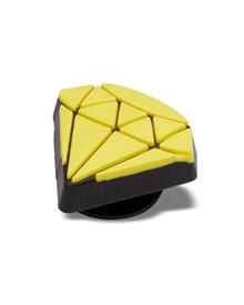 Crocs Jibbitz Διασκοσμητική Καρφίτσα Yellow PVC Diamond  Σαγιονάρες