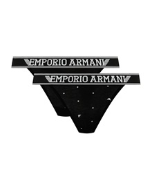 Emporio Armani Γυναικείο String Logo Thong - Διπλό Πακέτο  String